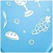 balony komunia symbole blekitne pastel qualatex 11 25 szt