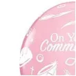 balony komunia symbole rozowe pastel qualatex 11 25 szt