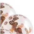 balony konfetti halloween dynia transparentny folat 12 4 szt