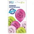 balony konie horses pastel mix belbal 12 6 szt