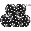 balony kropki pastel black strong 14 6 szt