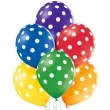 balony kropki pastel mix belbal 12 6 szt