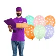 balony kropki pastel mix partydeco 12 6 szt
