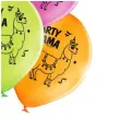 balony lama mix belbal 12 6 szt