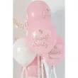 balony lateksowe eco chrzest swiety stopki jasnorozowy partydeco 13 6 szt
