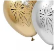 balony lateksowe fajerwerki beauty and charm zloty srebrny czarny