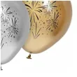 balony lateksowe fajerwerki beauty and charm zloty srebrny czarny