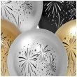 balony lateksowe fajerwerki beauty and charm zloty srebrny czarny