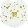 balony lateksowe gold 18 biale adikbal 12 5 szt