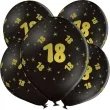 balony lateksowe gold 18 czarne grabo 12 5 szt
