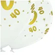 balony lateksowe gold 40 biale b balloons 12 5 szt