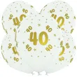 balony lateksowe gold 40 biale b balloons 12 5 szt