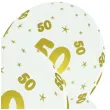 balony lateksowe gold 50 biale b balloons 12 5 szt