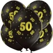 balony lateksowe gold 50 czarne grabo 12 5 szt