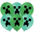balony lateksowe piksel creeper congee 6szt 14