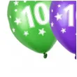 balony liczba 10 metalik mix strong 14 6 szt