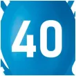 balony liczba 40 niebieski godan 12 5 szt