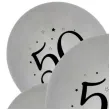 balony liczba 50 srebrny godan 12 5 szt