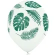balony liscie palmy pastel biale belbal 12 6 szt