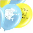 balony mala syrenka arielka i florek blekitno zolty pastel procos 11 8 szt