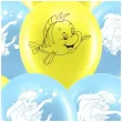 balony mala syrenka arielka i florek blekitno zolty pastel procos 11 8 szt
