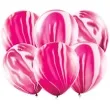 balony marmur rozowy partydeco 12 6 szt