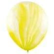 balony marmur zolty partydeco 12 6 szt