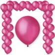 balony metalic fuchsia rozowy rmetaliczny decomex 11 100 szt
