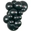 balony metalik czarny sempertex 12 50 szt