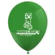 balony minecraft creeper zielony czarny pastel procos 11 8 szt