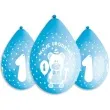 balony moje 1 urodziny mis niebieskie gemar 5szt