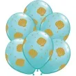 balony morska muszelka qualatex 11 6 szt