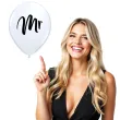 balony mr biale qualatex 11 25 szt