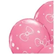 balony myszka minnie rozowy pastel qualatex 12 6 szt