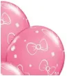 balony myszka minnie rozowy pastel qualatex 12 6 szt