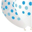 balony niebieskie kropki transparent gemar 12 5 szt