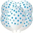 balony niebieskie kropki transparent gemar 12 5 szt