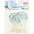 balony niebieskie kropki transparent gemar 12 5 szt