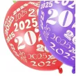 balony nowy rok 2025 mix metaliczny partydeco 12 50 szt