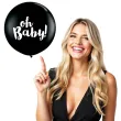 balony oh baby czarny qualatex 36 2 szt