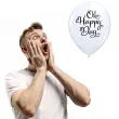 balony oh happy day bialy qualatex 11 25 szt