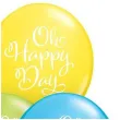 balony oh happy day mix qualatex 11 25 szt