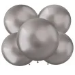 balony okragle metalik srebrne folat 19 5 szt