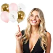balony one baby pink mix partydeco 12 6 szt