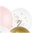 balony one baby pink mix partydeco 12 6 szt