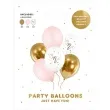 balony one baby pink mix partydeco 12 6 szt
