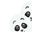 balony panda biale belbal 12 6 szt