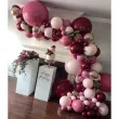 balony pastel czerwone wino gemar 12 100 szt