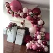 balony pastel czerwone wino gemar 13 50 szt