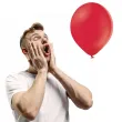 balony pastel czerwony belbal 12 100 szt